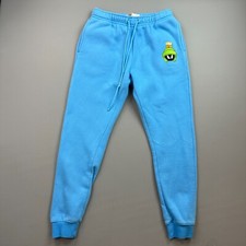 Looney Tunes Sweatpants Boys Large Blue Marvin The Martian Embroidered Jogger