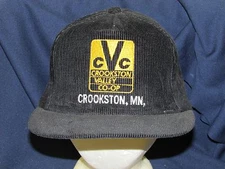 trucker hat baseball cap CROOKSTON VALLEY CO OP vintage cool style flat brim