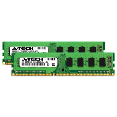 Barrette RAM DDR3 4 Go - 240 Broches - PC3-8500 (1066 MHz) - 1.5V - Non-ECC - Neuf - Marque OFFTEK