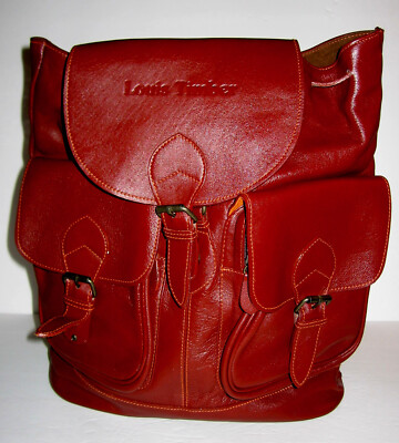 Louis Timber leather backpack LOUIS TIMBER Brown Leather Backpack | eBay main image 2