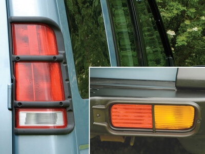 Land Rover Discovery 2 Heckleuchte oben & unten / Lampenschutz Set STC50027