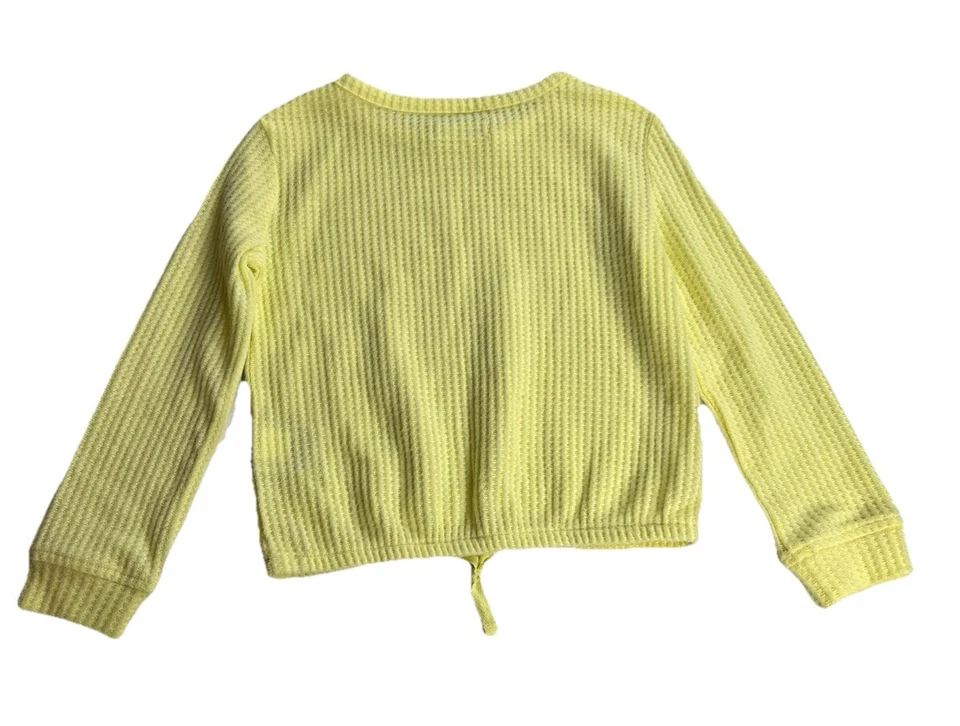 Epic Threads Girls Size 5 Super Soft Yellow Knit L/S OEKO-TEX Pull Over Top NWT - Image 2 of 4