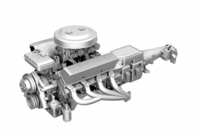 #ad #ad 1 25 3D Resin Ford Dual Carb 427 Engine W Transmission Scale Model Kit Parts $17.00