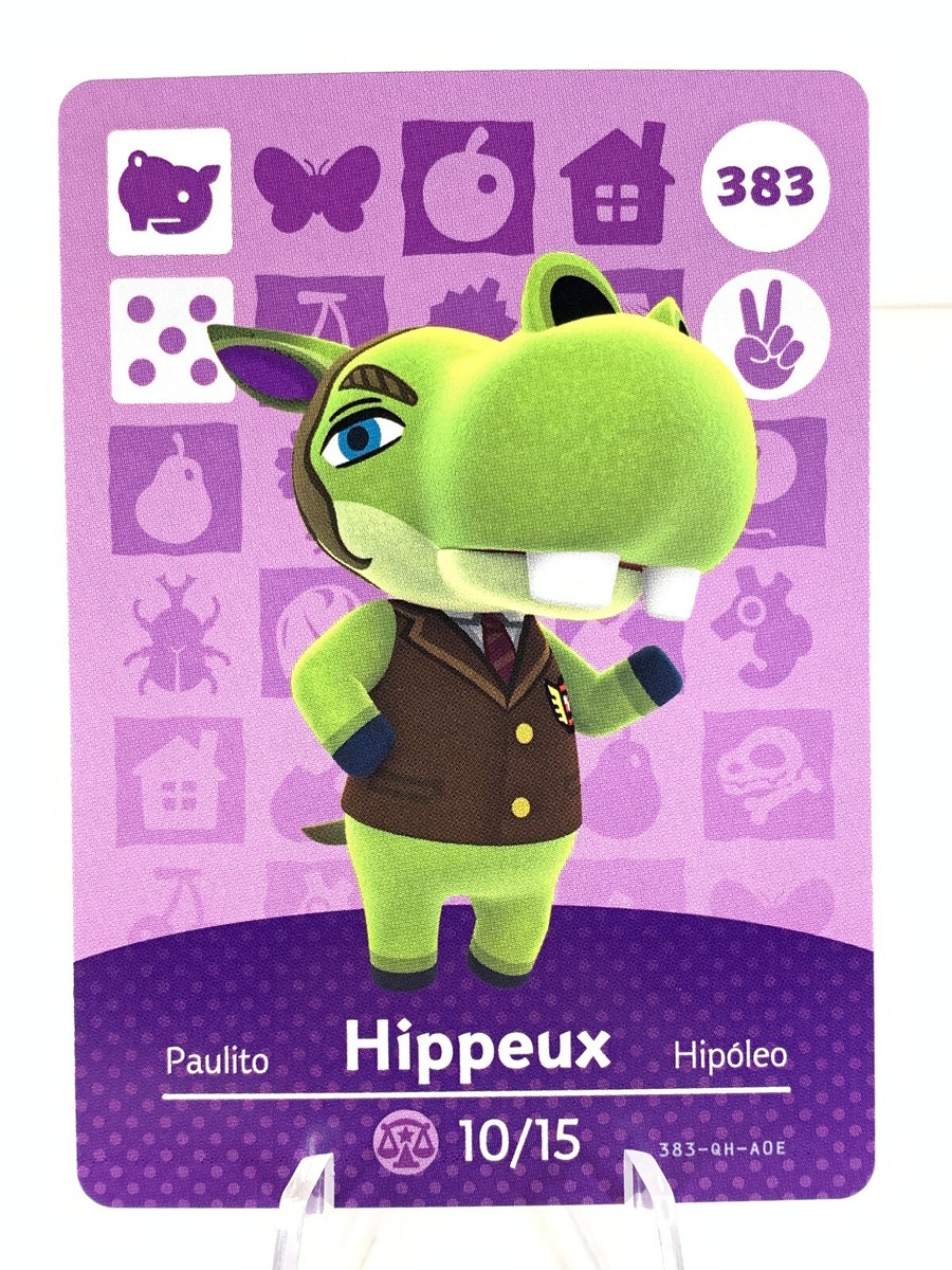 Hippeaux #383 - Animal Crossing - Series 4 - Amiibo Card