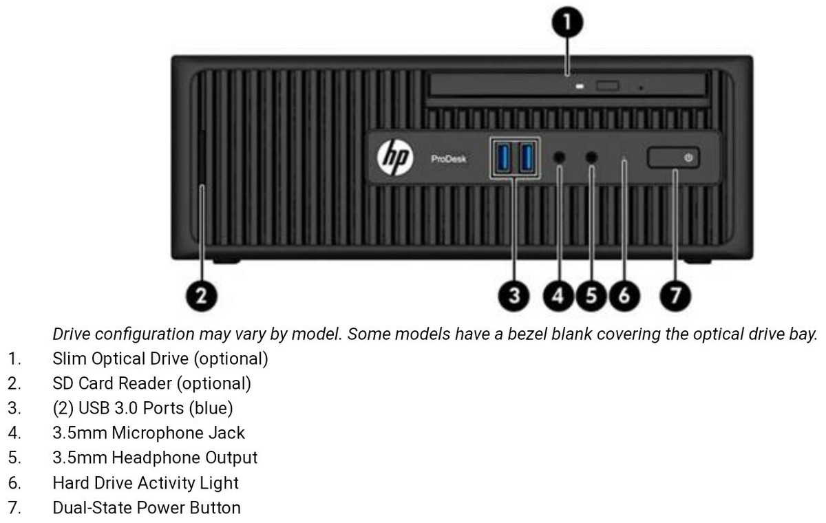 HP PRODESK 400 G2.5 SFF Intel Core i5-4590S 8GB RAM 500GB HDD