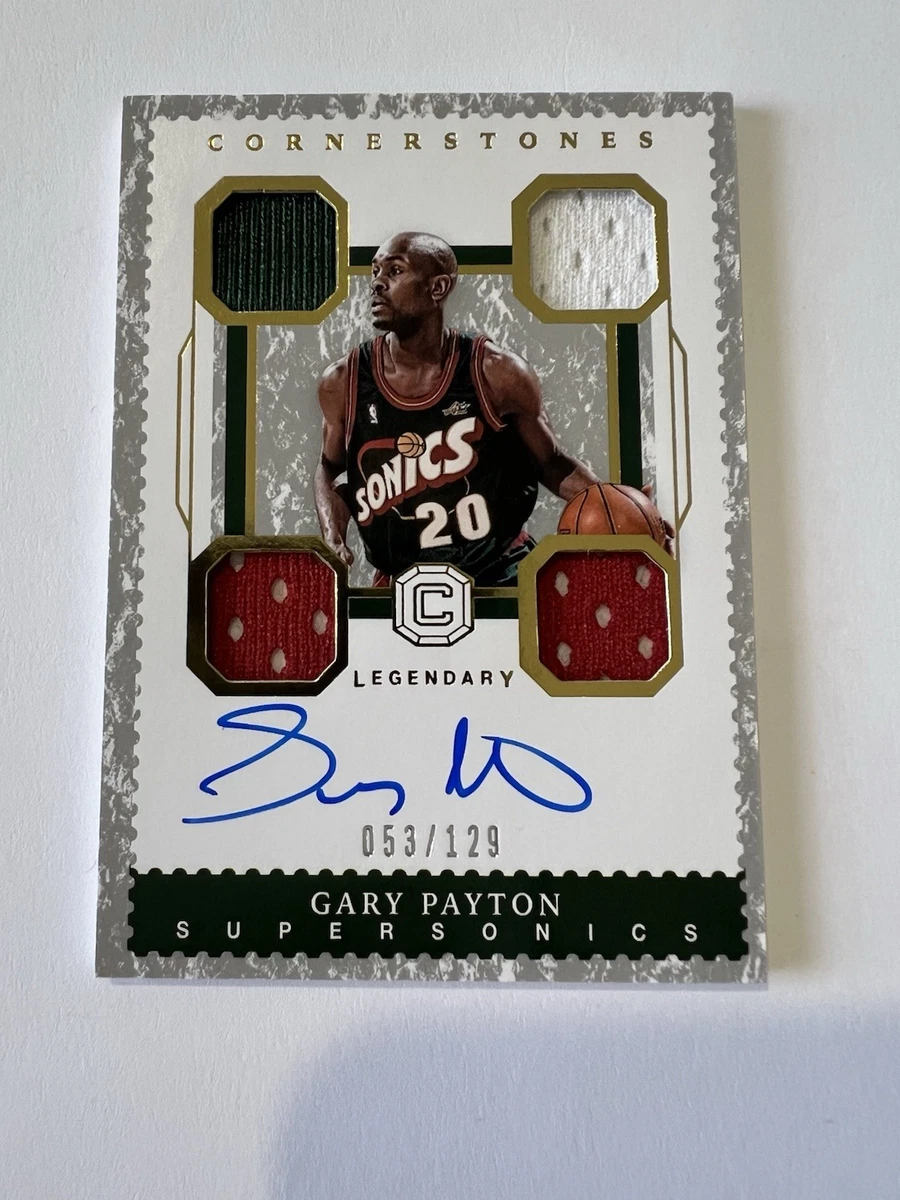 Panini Gary Payton Basketball Autographed Sports Trading Cards