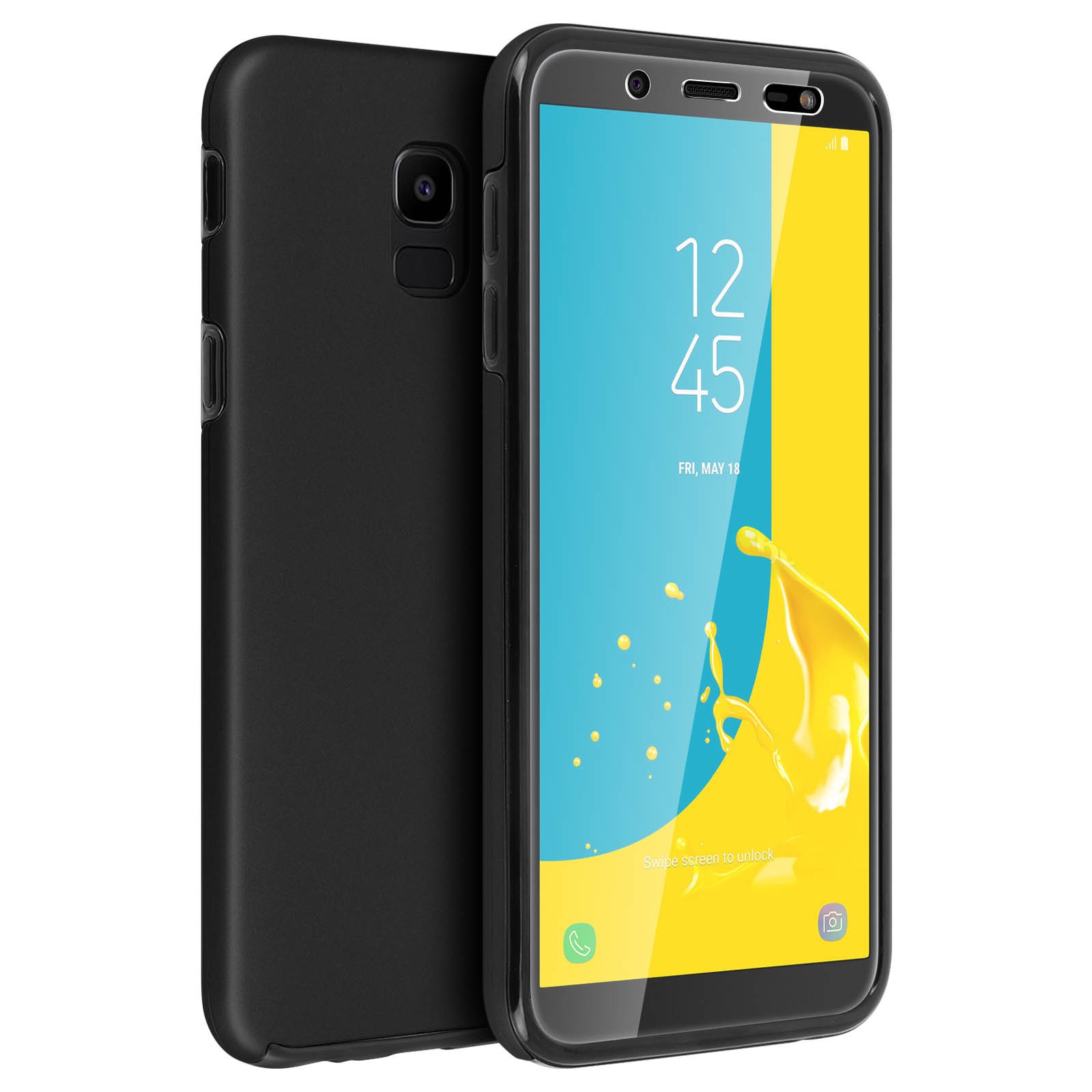 Coque Galaxy J6 intégrale transparente au design épuré et invisible