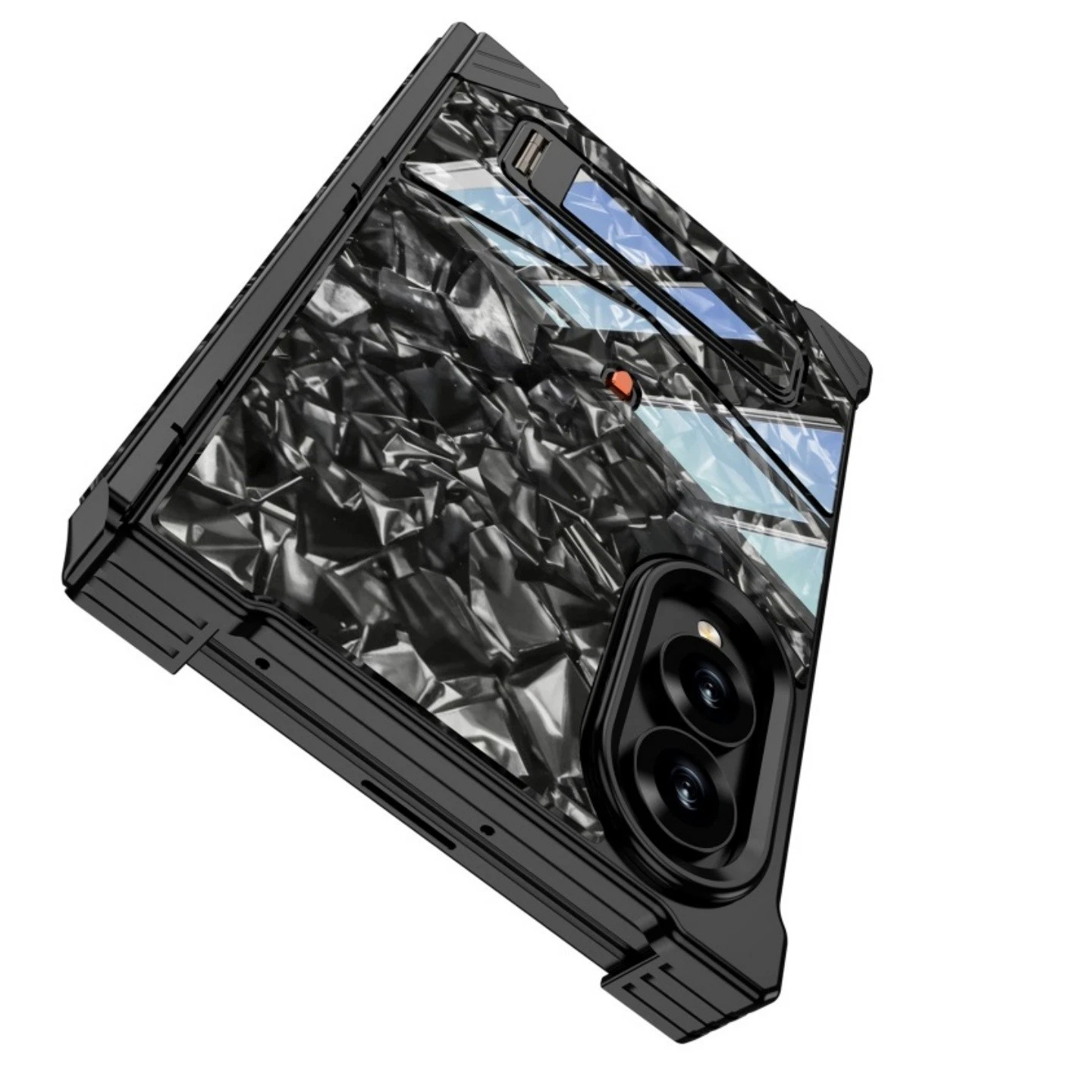 For Samsung Z Fold 8 Hinge Aluminum Alloy Metal Frameless Invisible Stand Case - Picture 3 of 18
