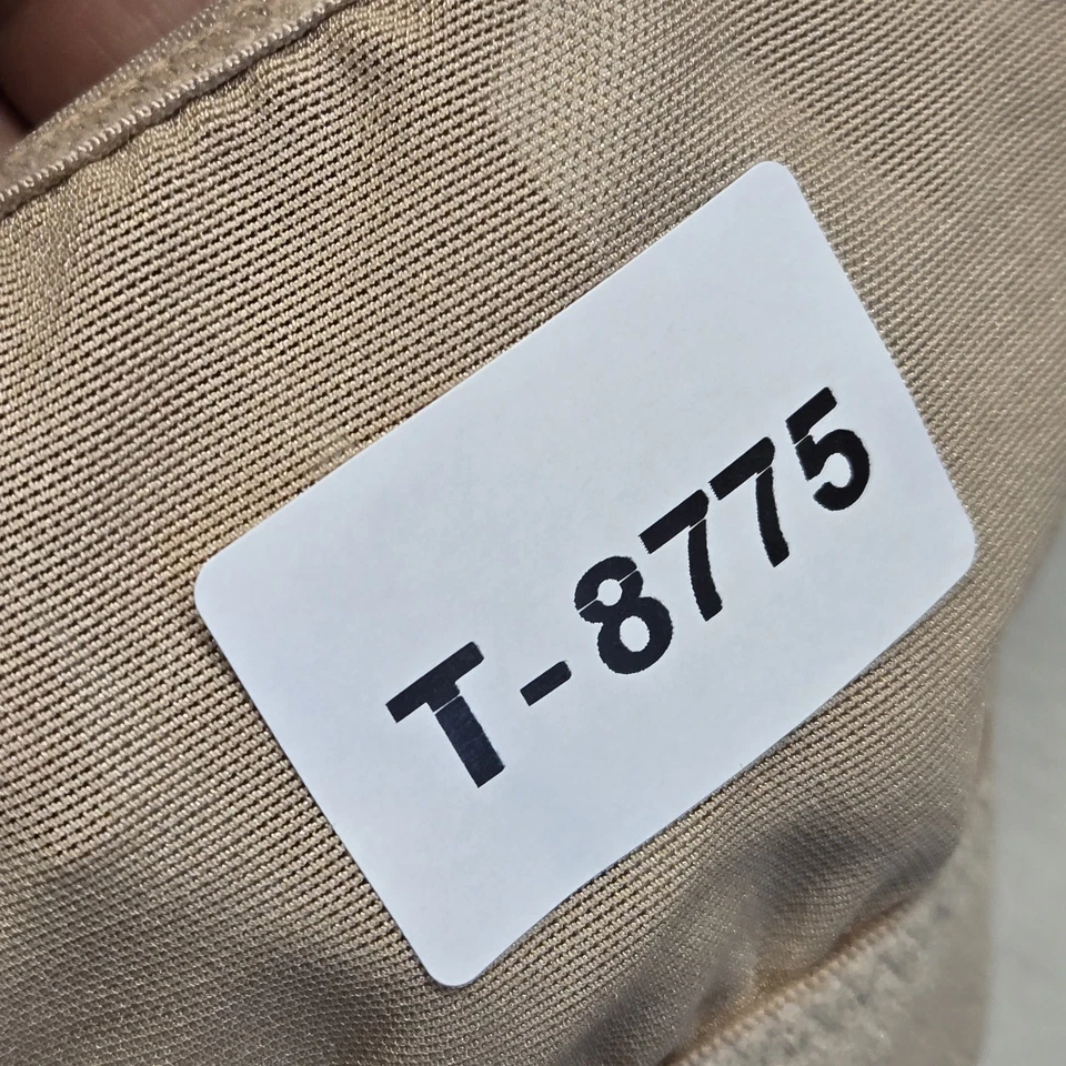 Breezies Women Bra 46D Beige Floral Full Coverage Wireless Lace Bow - Image 2 of 4