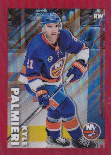 2022-23 TOPPS CHROME NHL STICKER #318 KYLE PALMIERI SSP RED /5 MADE-