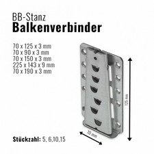 BB Stanz Balkenverbinder Balkenhalter Balkenträger für Holz