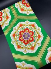 Kimono Konjaku Club Luxury Silk Obi Fukuro Gold Thread Vintage Japan