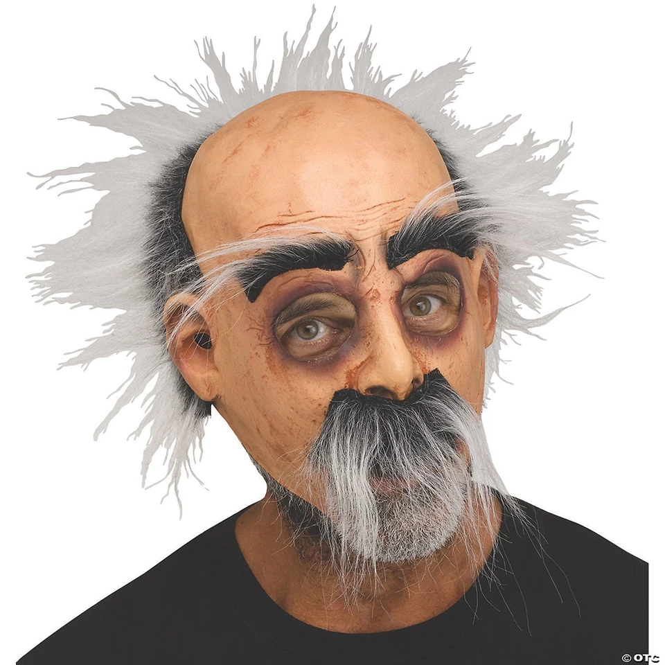 Adults Hairy Harry Old Man Mask - Funny Creepy Halloween Costume Prop - Image 4 of 4