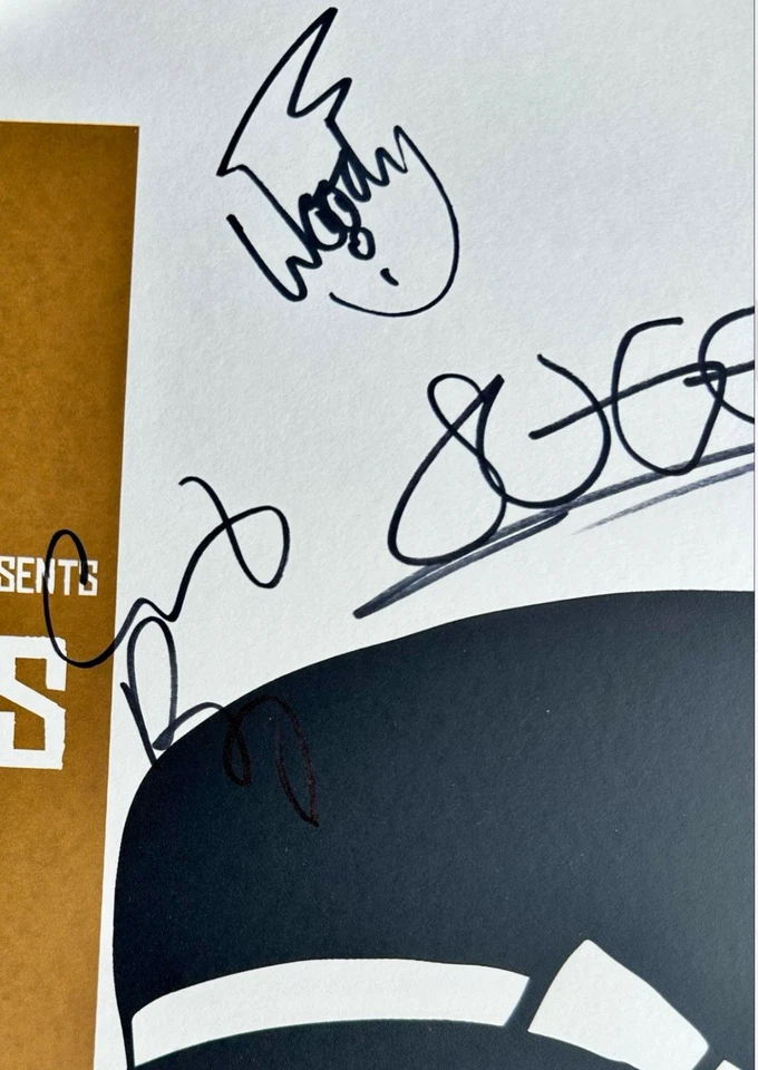 Madness SIGNED Gig Artwork Poster #75/100 Handmade Wooden Display &COA Autograph - Image 4 of 4