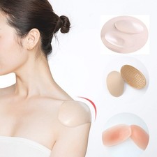 3 Pairs/Set Soft Reusable Shoulder Push-Up Pads, Breathable Silicone Adhesive...