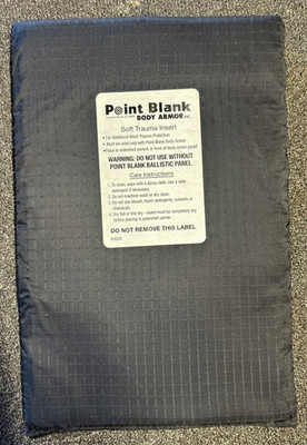 Point Blank Soft Ballistic Trauma Plate Insert - 5'' x 8''