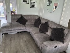Furniture Village Corner Left Hand Fabric 4 Seater Sofa