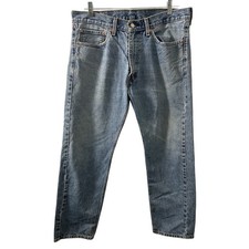 Levis 505 Regular Fit Straight Leg Mens Jeans 36x30 Medium Wash Blue Denim