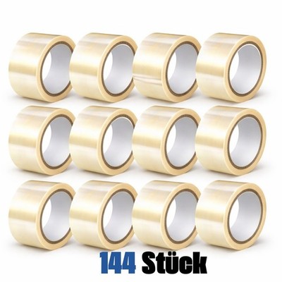 144 R. Klebeband transparent 50 mm x 66 m Acrylat Packband leise (0,01 EUR/m)