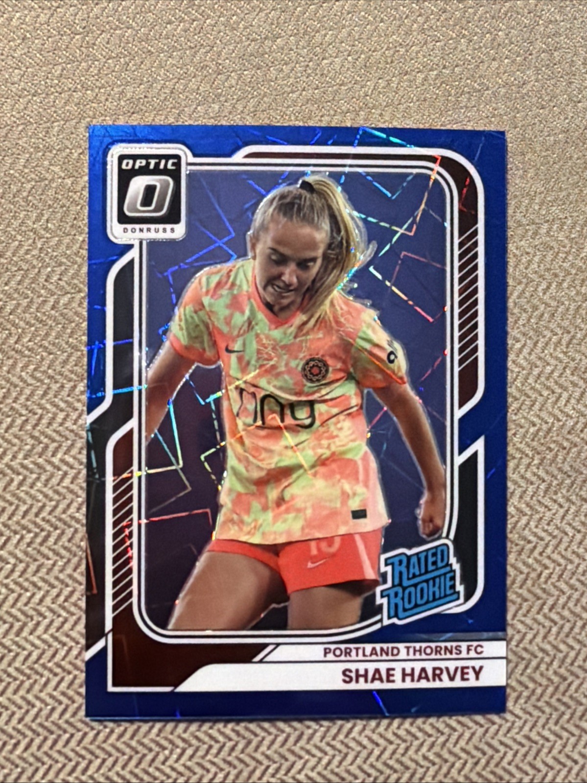 SHAE HARVEY 2026 Panini Donruss Optic NWSL Rated Rookie Blue Velocity 079/149