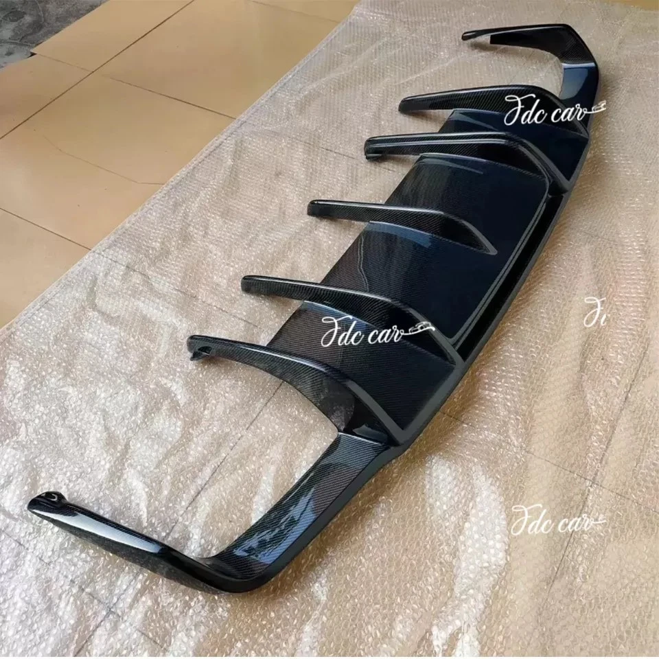 For Benz W218 CLS550 CLS63 2012-2014 Real Carbon Fiber Rear Bumper Diffuser Lip - Image 2 of 4