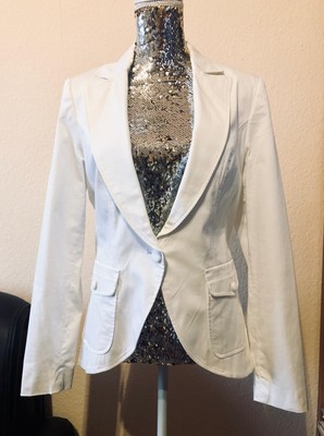 Blazer im Smoking Stil von Green House, Farbe weiß, Größe 40 - 1 mal getragen