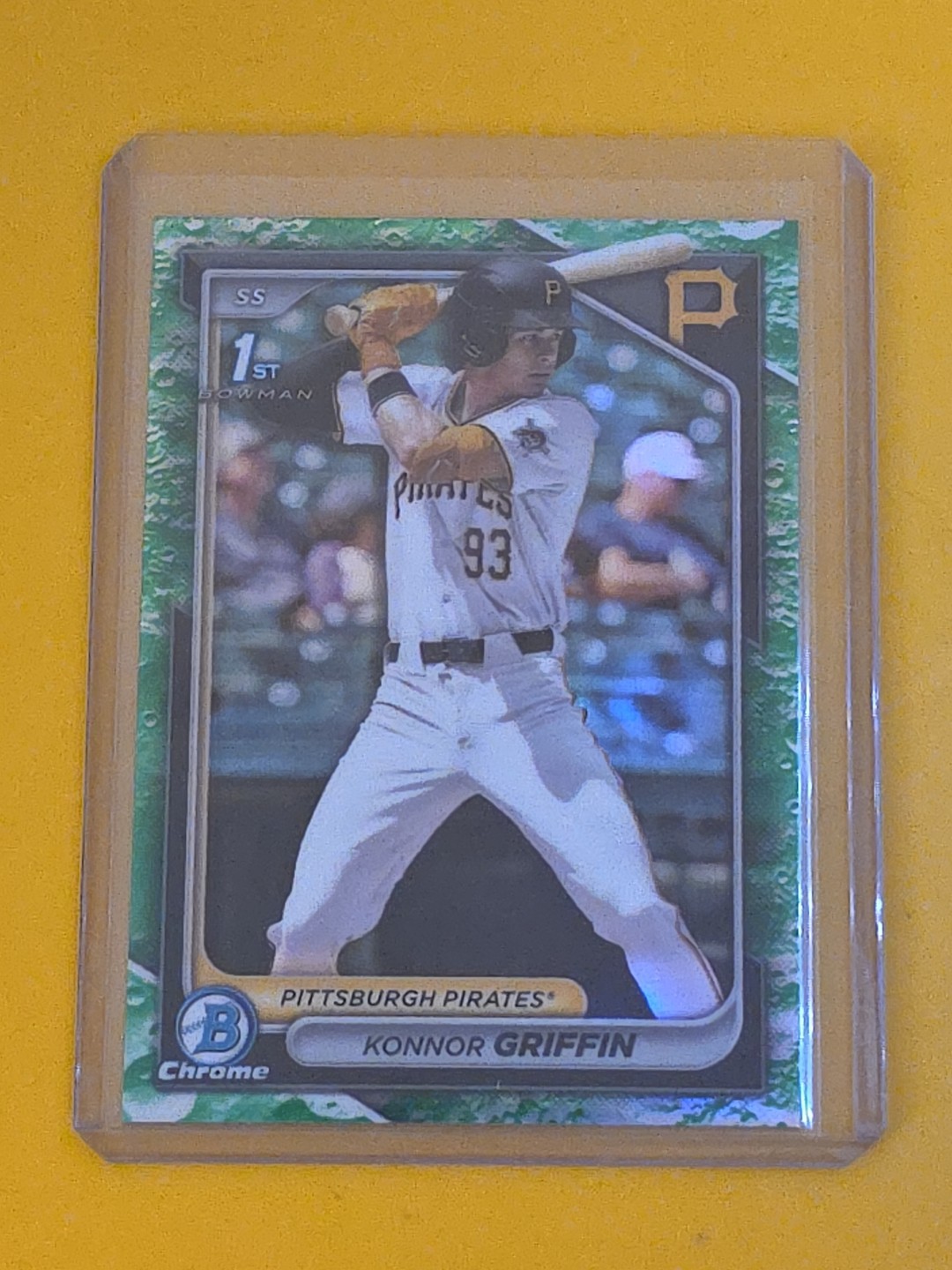 Konnor Griffin 2024 Bowman Chrome Draft #BDC-22 Lunar Glow Refractor RC Pirates