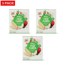 Little Journey Apple Rice Rusks, 1.76 oz - Pack of 3