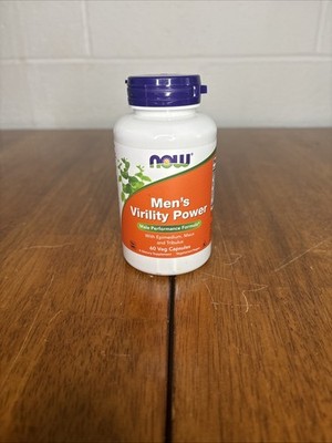 NOW  Men's Virility Power 60 Veg Capsules  EXP 06/2027