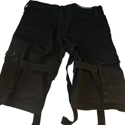 Jordan Craig Cairo Cargo Shorts Youth Boys Size 14 Black - Picture 2 of 5