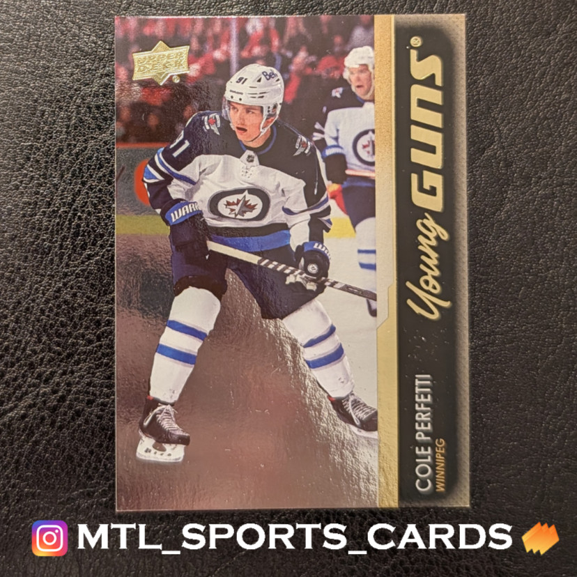 2021-22 Upper Deck #466 Cole Perfetti Young Guns Silver Foil Rookie