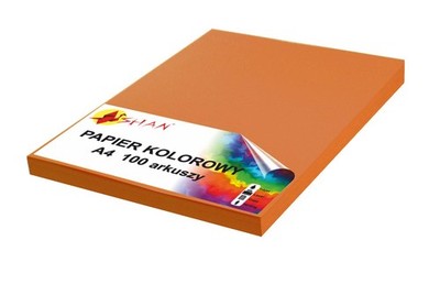 Farbpapier A4 120g orange 100 Blatt