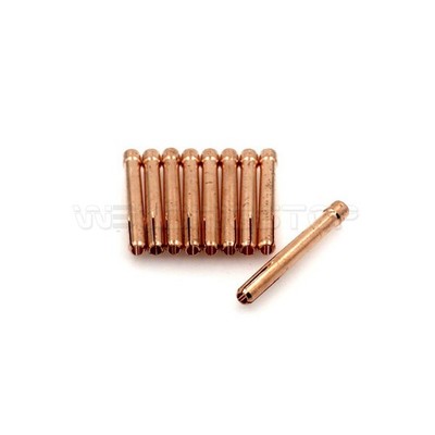 10pcs 10N24 Tig Weld Collet 3/32'' 2.4mm for WP-17 WP-18 WP-26 TIG Welding Torch 
