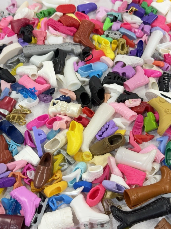 363 Single Modern And Vintage Barbie And Clone Doll Shoe Lot No Matches EUC - Image 3 of 4