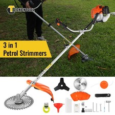 52CC 2.5kW Petrol Strimmer Brush Cutter Grass Trimmer Garden Yard Multi Tool Kit