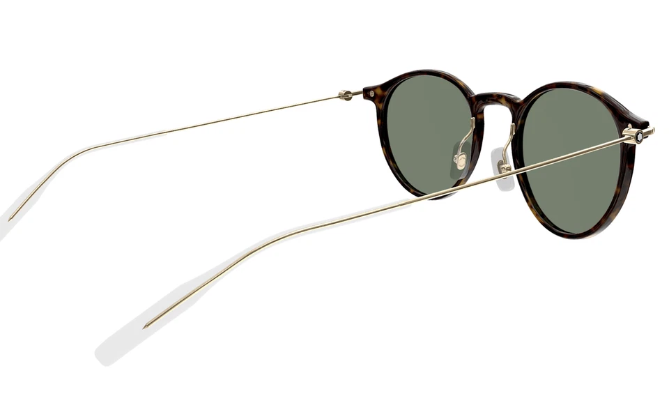 Montblanc MB0097S-007 Gafas de sol redondas de carey Dije vintage Foto 4 de 4