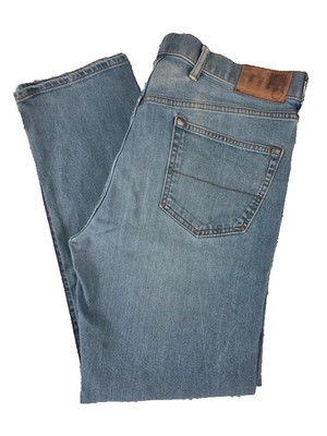 M&S Tapered Leg Jeans Light Blue Denim W38 L31 Straight Casual Mens
