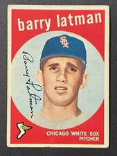 VINTAGE 1959 Topps BARRY LATMAN # 477 -▶ROOKIE CARD◀– EX. rookie card picture