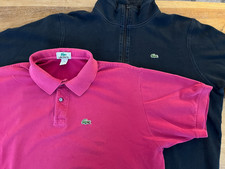 Lacoste Mens Pullover Quarter 1/4 Zip Sweater and Mens Polo - Combo