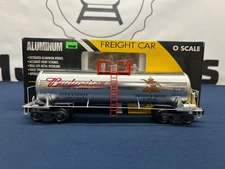 K-line Aluminum Anheuser-Busch Chrome #63415601 Single Dome Tank Car K6341-5601
