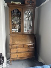 Vintage Writing Bureau and Display Cabinet