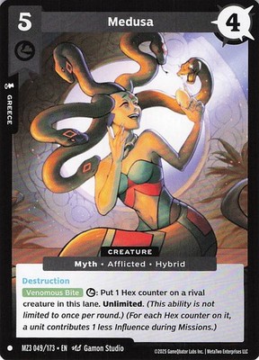 Medusa MZ3 049/173 Metazoo Secret Shadows Common Normal