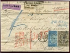 JD509238 Denmark Copenhagen Cover to Rothschild Freres Paris 22200 Marks 1870