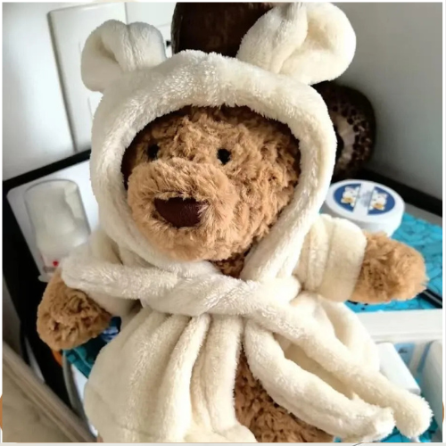 Jelly cat Bartholomew Bathrobe Bear Plush Plushie Doll Soft
