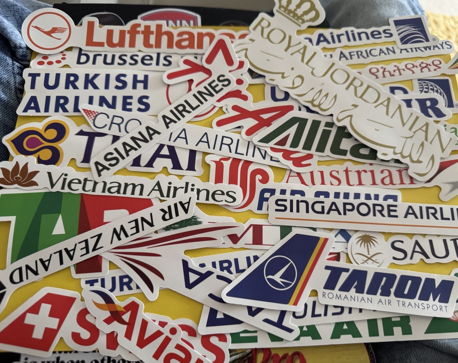 New AIRLINE COMPANY LOGO WORLD AIRLINE STICKERS MIXED RANDOM PICK NEW ...