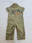 Baby Gap Girl Boy Let's Fly Away Aviation Short Sleeve Romper 12-18 Months — photo 1