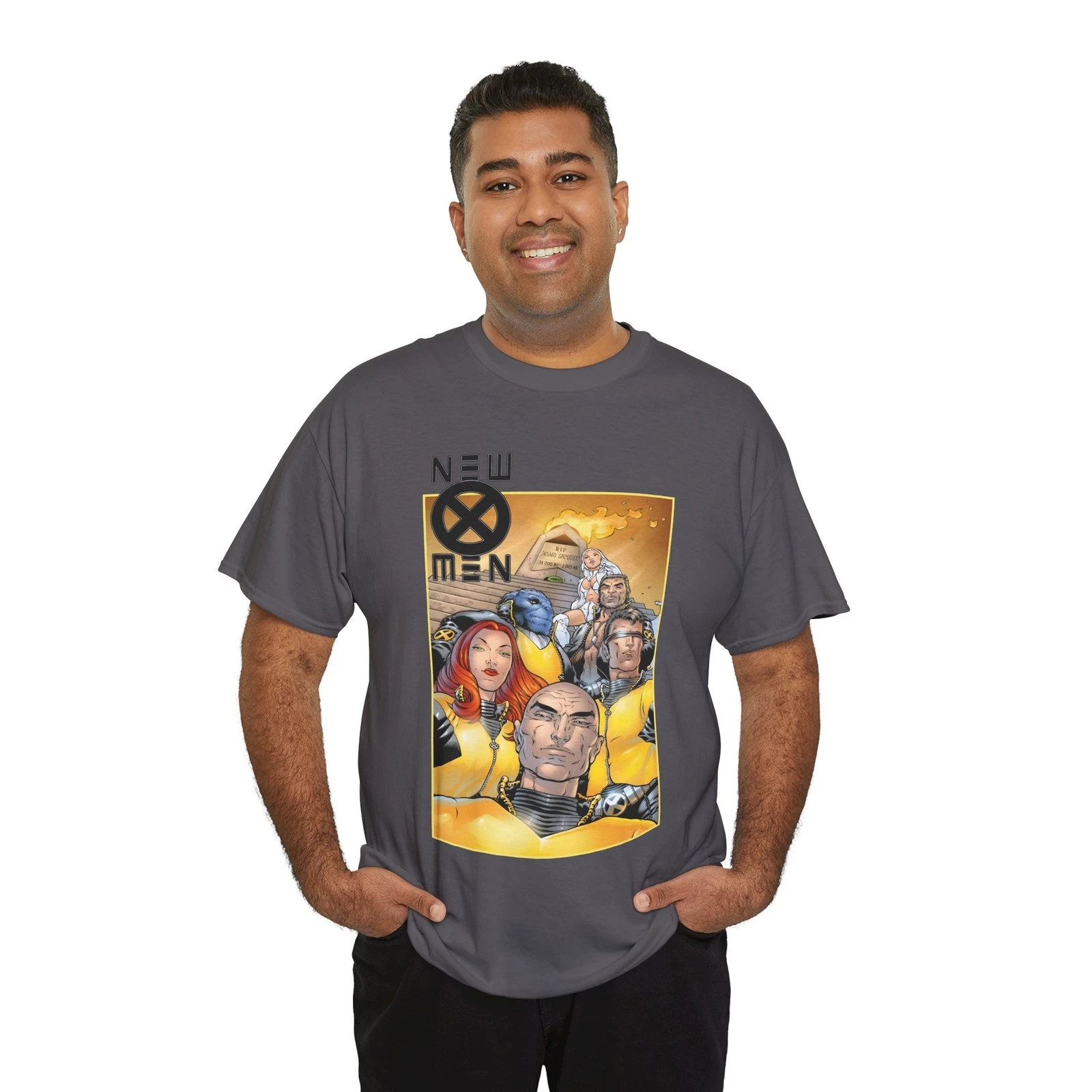 New X-Men T-Shirt - Frank Quitely - Cyclops, Jean Grey, Wolverine, Professor X