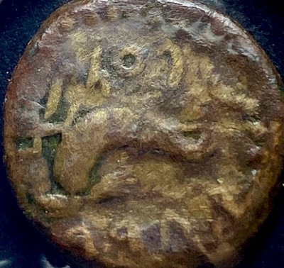 Hercules & Dolphin 100BC-20BC Punic Iberian Gades Heracles City of Gadir Scarce