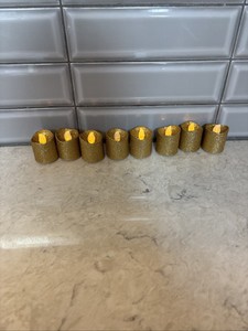 8 Glittered LED Battery Operated Votive Candles Lights Home Party Centerpieces