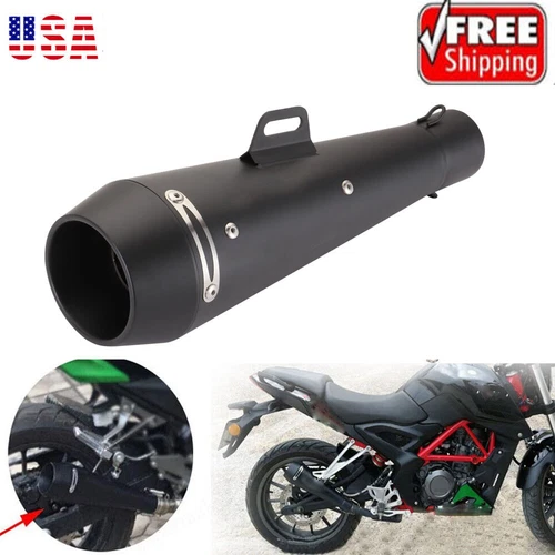 Motorcycle Exhaust Muffler Pipe with DB Killer Slip On M4 Exhaust 51 mm Black